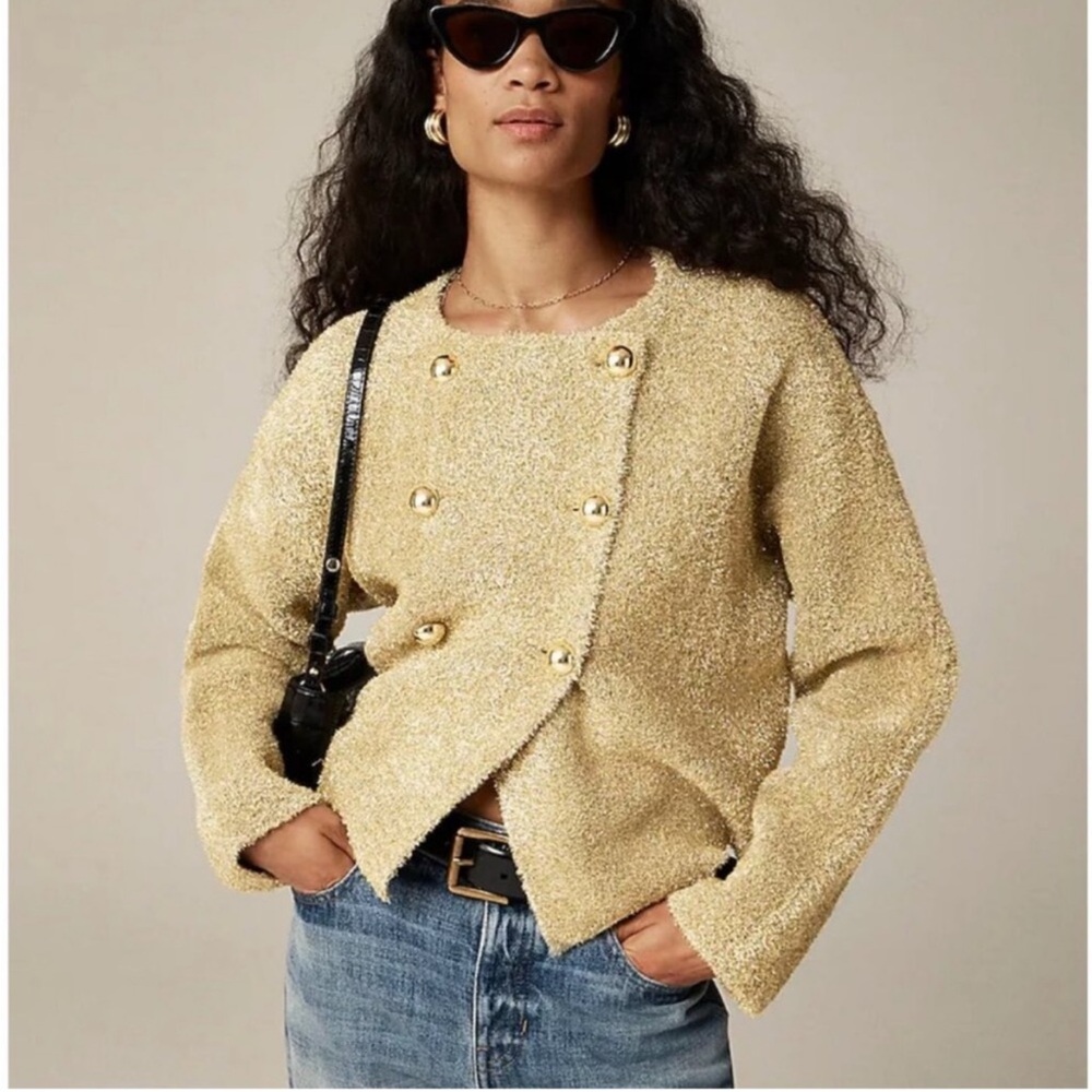 Jcrew metallic jacket